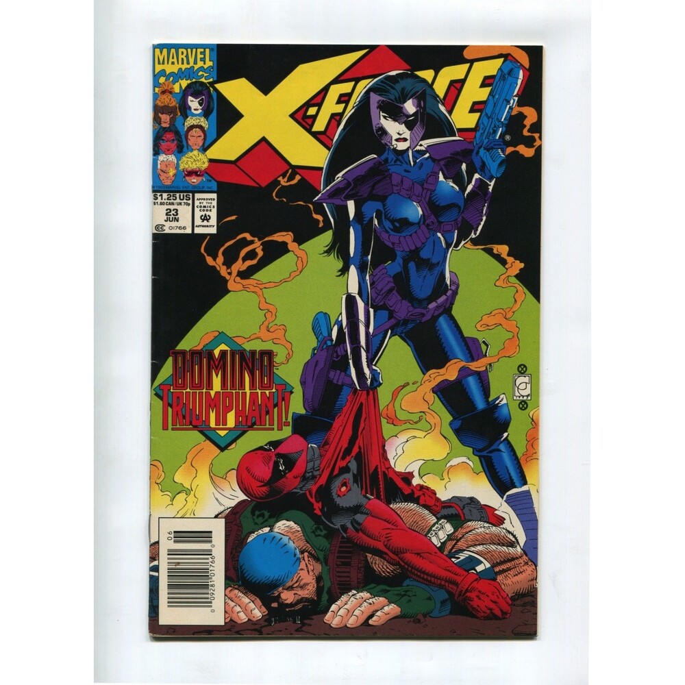 X-Force Issue #23 Marvel Comics 1993 Domino Triumphant Newsstand Comic Book